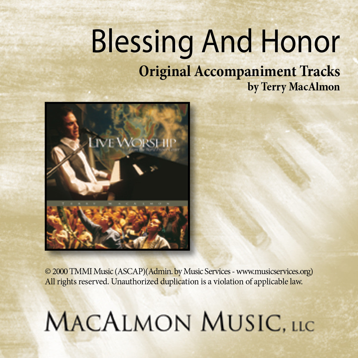 'Blessing And Honor' - Terry MacAlmon (MP3 Accompaniment Track)